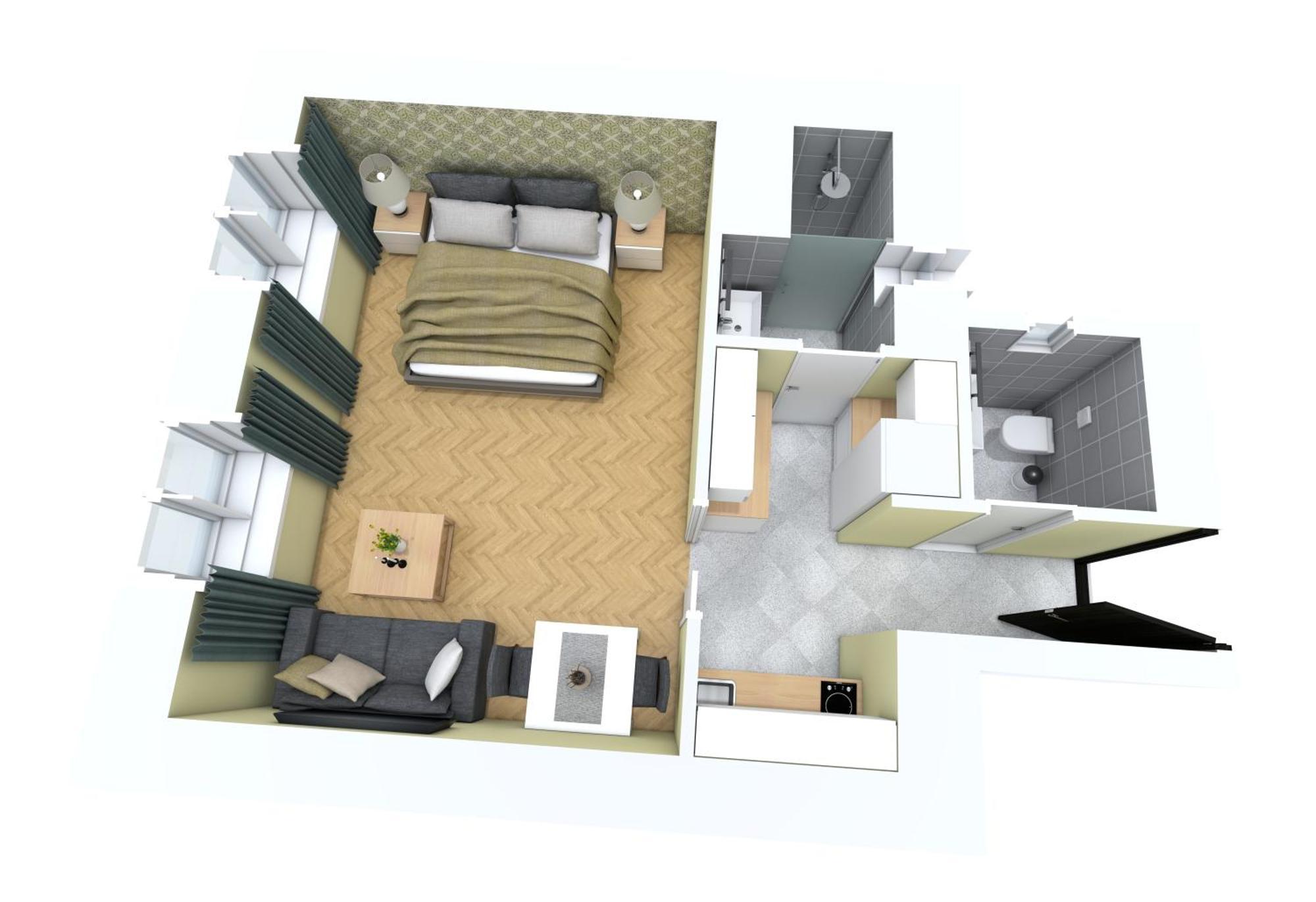 Oasis Apartments At Charles Square Prag Dış mekan fotoğraf